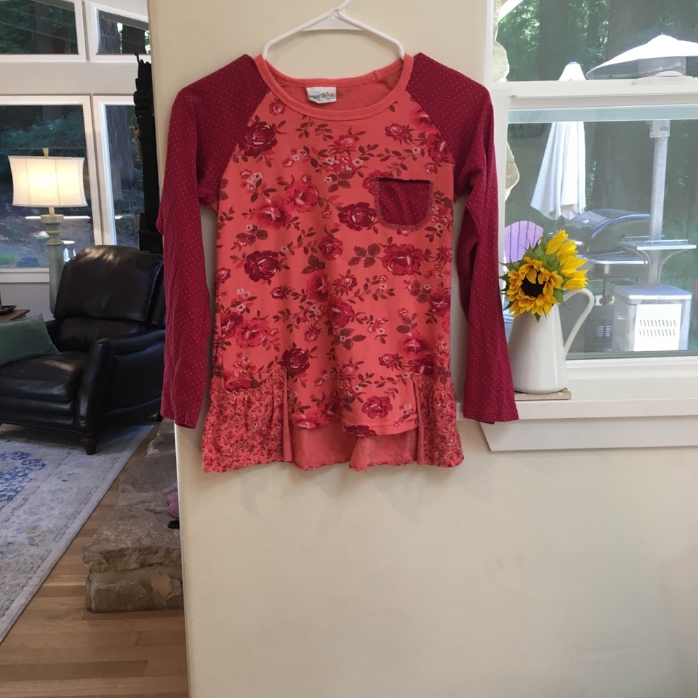 Orange and maroon naartjie shirt. Size 10